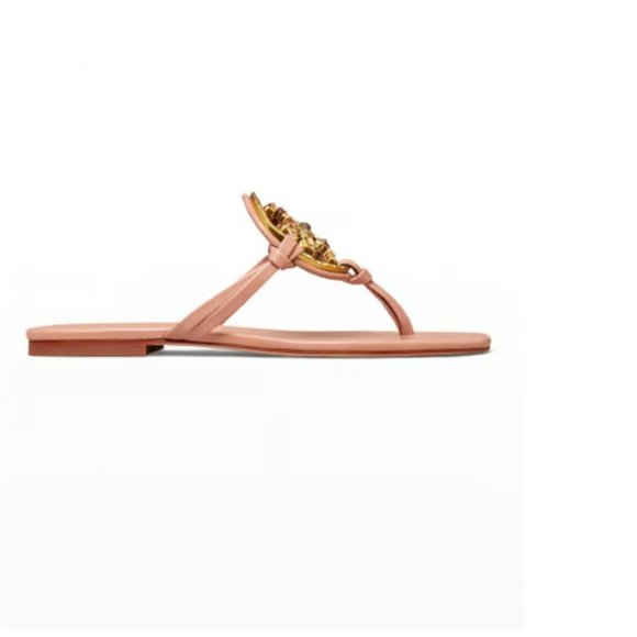 TORY BURCH Jeweled Miller Sandals Meadowsweet Women's (6.5) - Picture 3 of 11